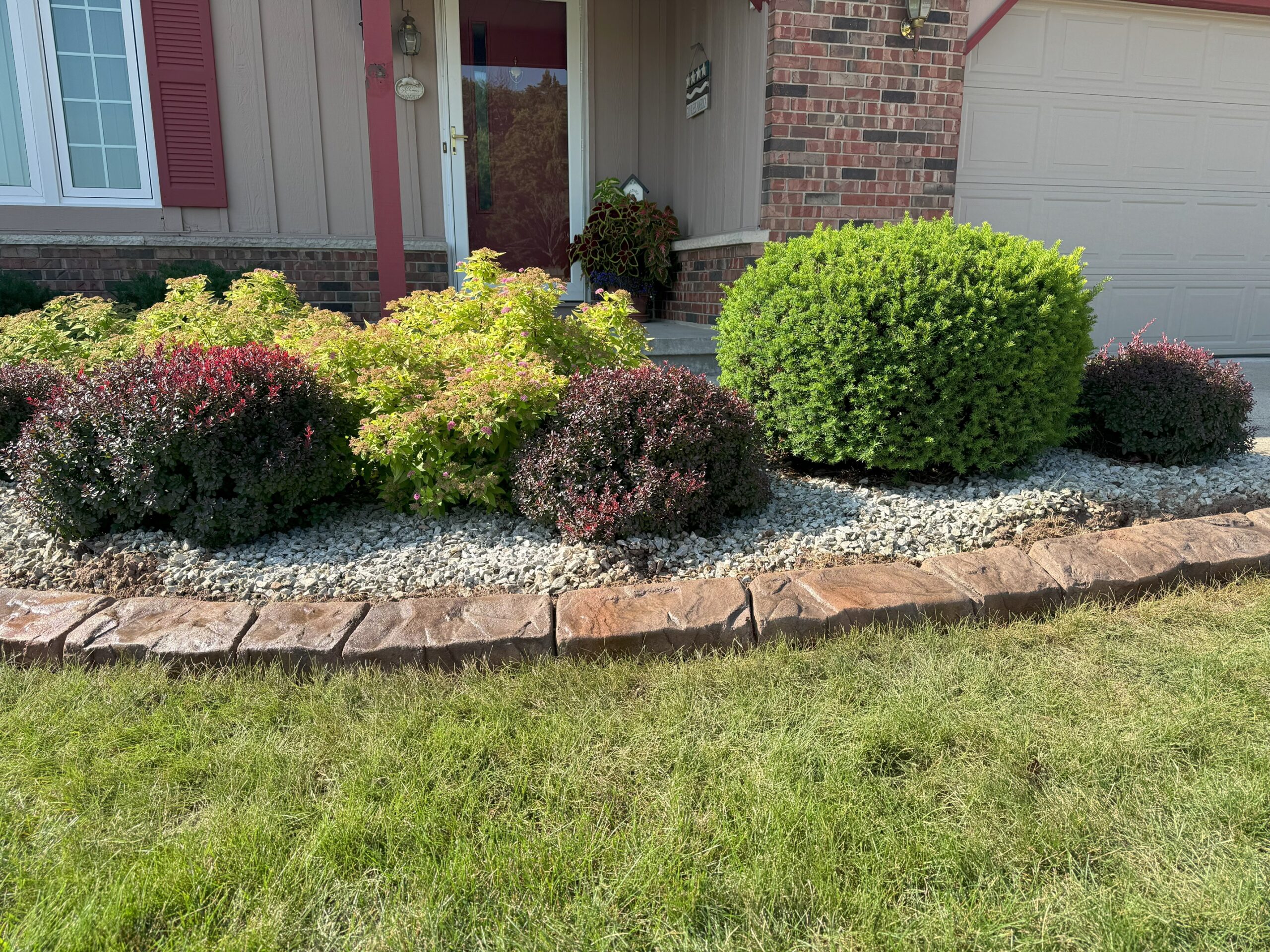 Concrete curbing example