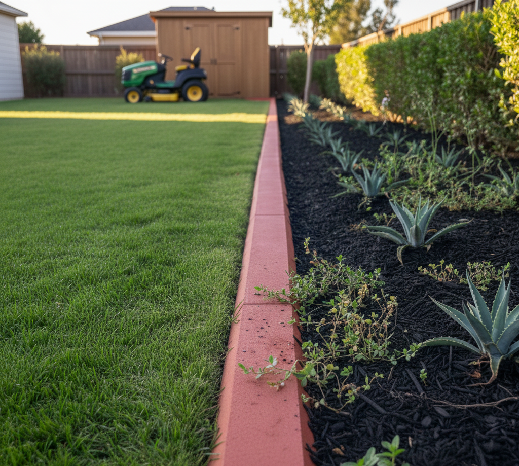 Mower-style curbing benefits